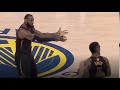 Lebron james yelling at jr smith cavaliers vs warriors nba finals