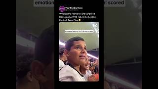 Wholesome Moment Aunt Surprised Her Nephews To See His Football Team Play