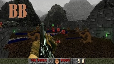 Doom first play  : BB.wad - a map by Pezl ~ UV + Commentary