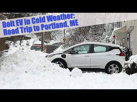 Cold Weather Chevy Bolt EV Road Trip to Portland, Maine