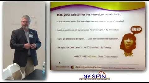 CMMI-TV:  Be agile by Tuesday? Huh?