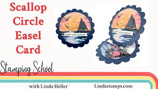 Scallop Circle Easel Card