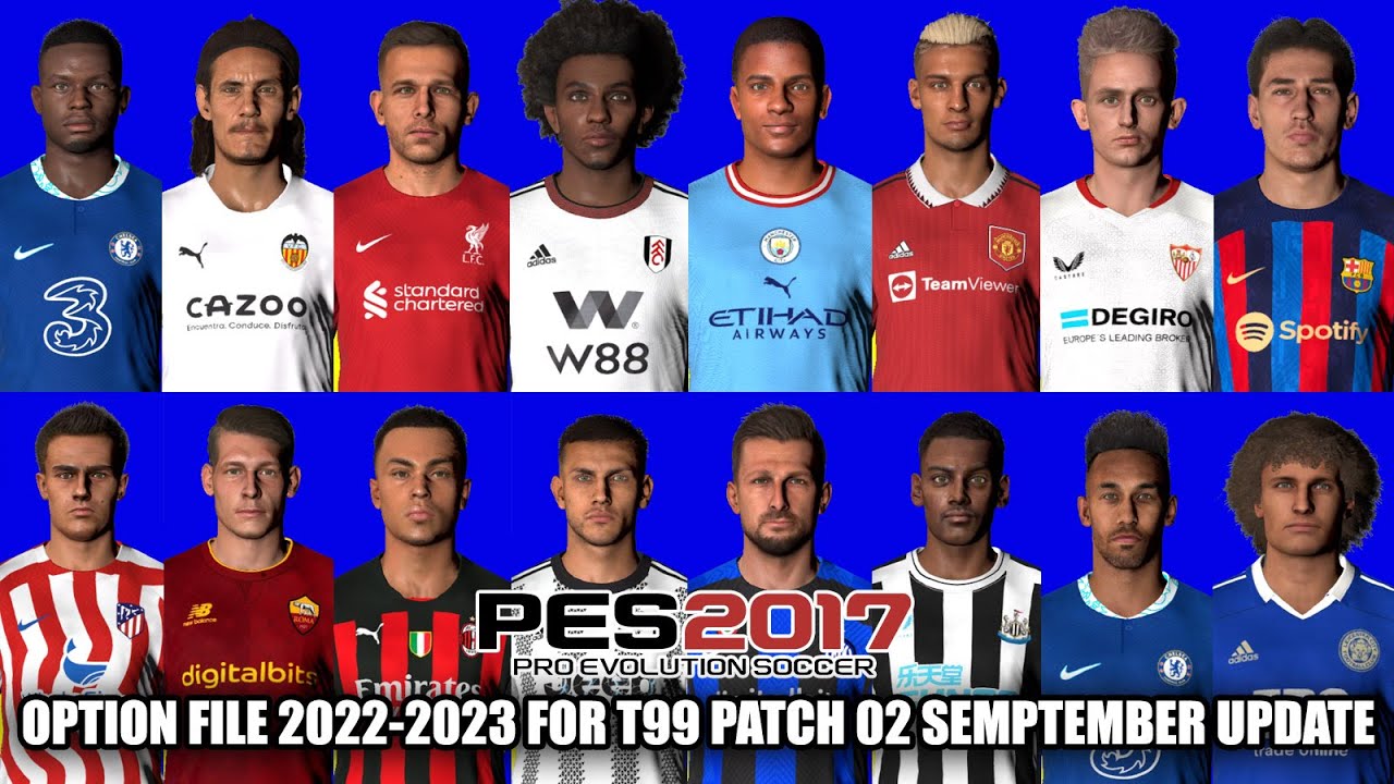 PES 2017 Next Season Patch 2023 Option file September 2022