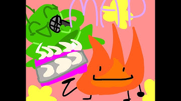 Different bfdi characters singing HEY TWO MAP #toastsHEYTWOMAP