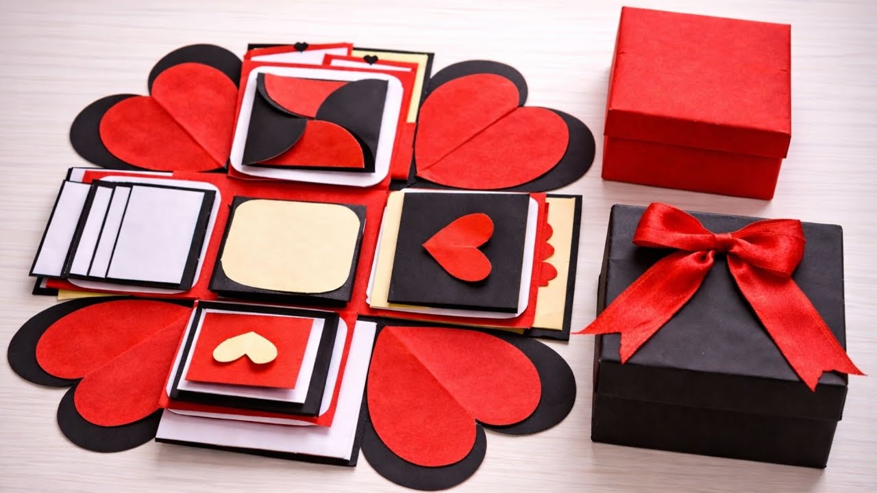 DIY Explosion Box 🎁 | Easy Handmade Gift for Valentine’s, Birthday & Anniversary |