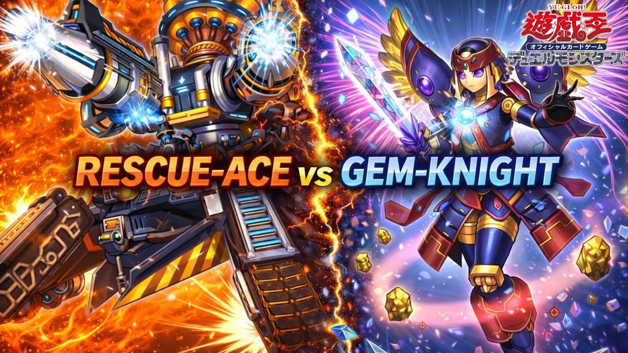 🔥 Rescue-ACE vs Gem-Knight | Competitive Duel【真剣勝負】MDPRO