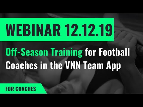 VNN Team App Webinar for Football Coaches