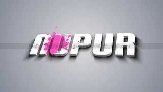 3D Logo Paint Splatter Animation