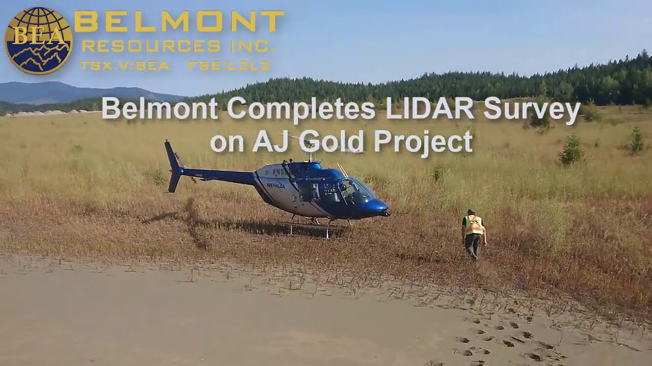 Belmont Completes LIDAR Survey on AJ Gold Project
