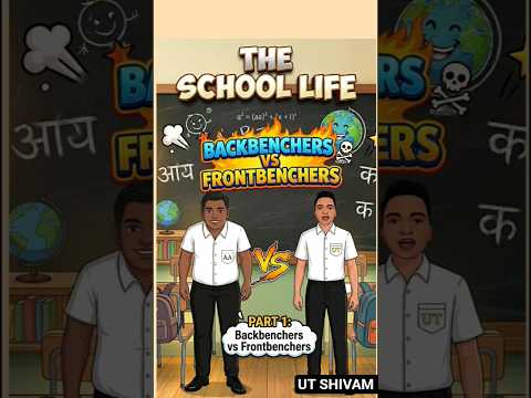 The School Life: Backbenchers vs Frontbenchers | Part 1 |UT Shivam 🔥🏫#comedy #animation #shorts #fun