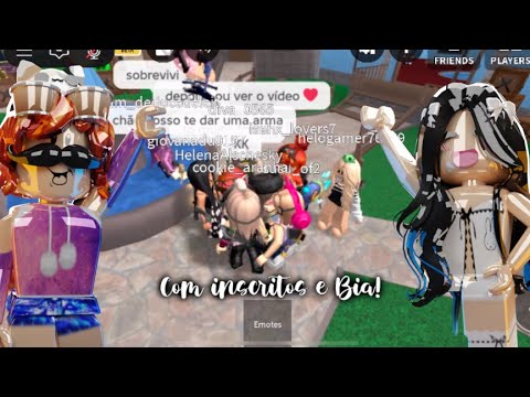 JOGANDO MM2 COM INSCRITOS E A @biatrufa !!!!🤍