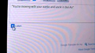fresh prince of bel-air theme song- google translate.