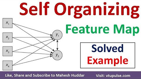 Self Organizing Feature Map Kohonen Maps Solved Example | Self Organizing Networks by Mahesh Huddar