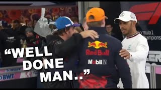 Hamilton, Alonso and Norris congratulate Verstappen after winning his second World Championship screenshot 4