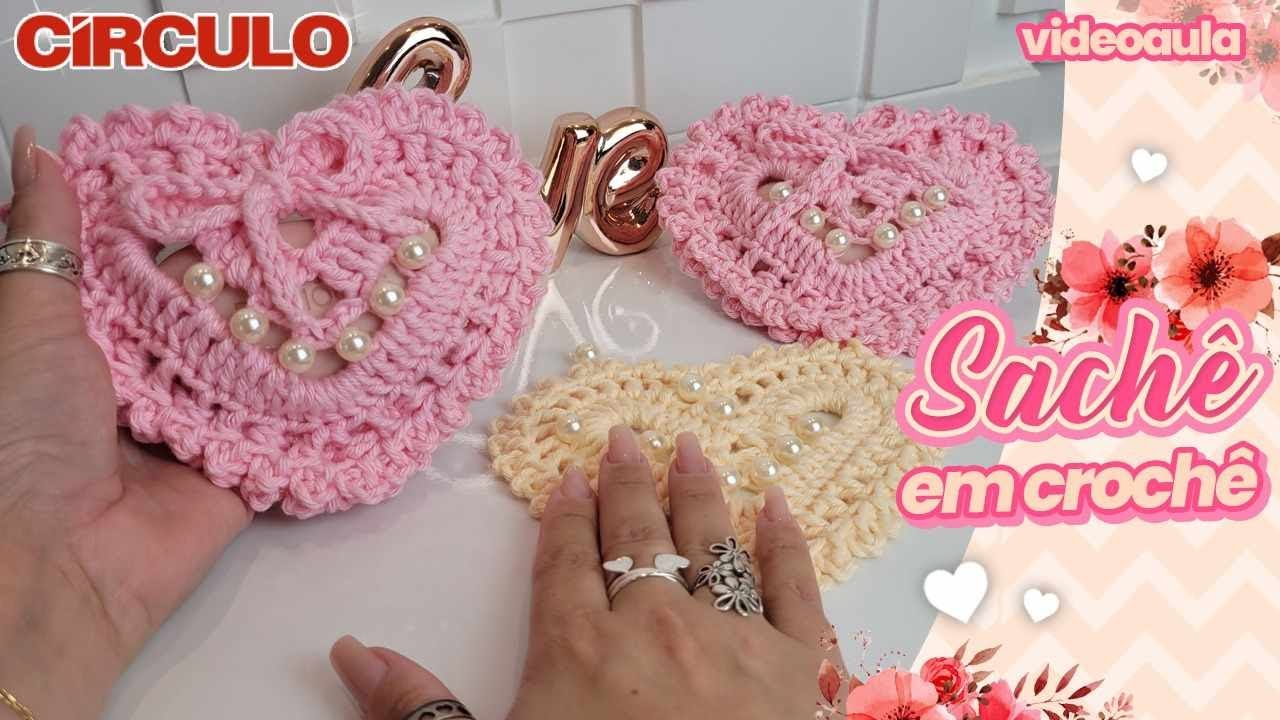 Tão bonito! 😍 Porta sabonete em Crochê / Sachê Perfumado Fácil e Econômico ou Lembrancinha Rápida 😍