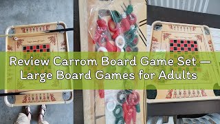 Review Carrom Board Game Set — Large Board Games for Adults & Children — Over 85 Board Games for Fam screenshot 5