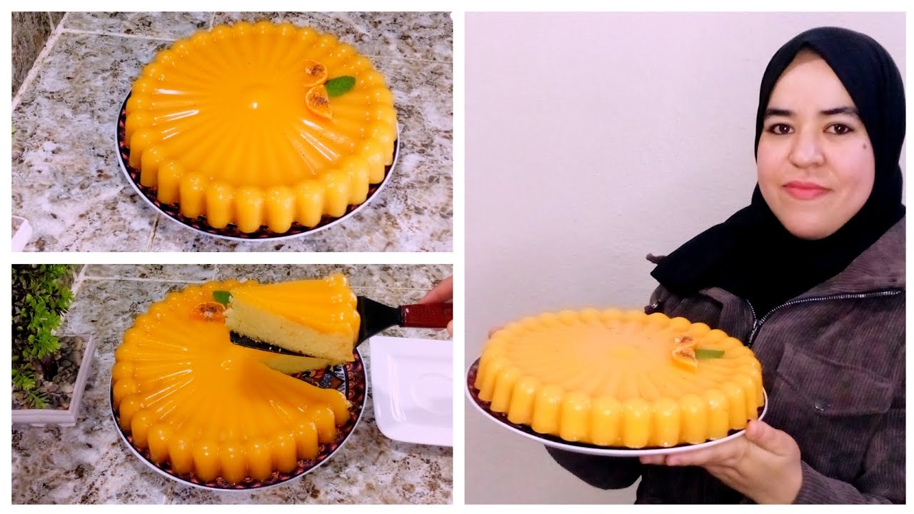 كيكة البرتقال بكريمة البرتقال الهشة والمنعشة في المول العجيب لذيذة واقتصادية 👌😋