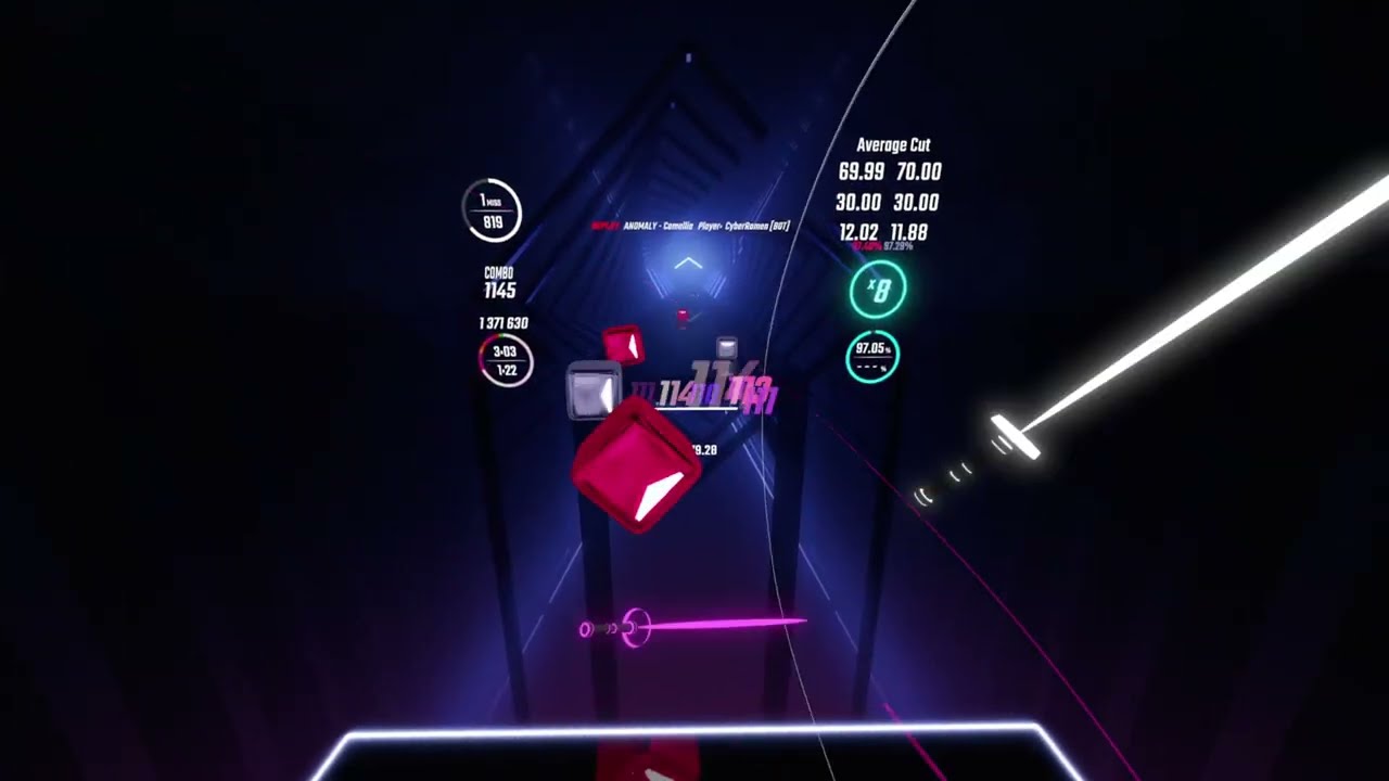[Beat Saber AI] ∀NOMALY - 97.13% 1 Miss - 891.94pp (BL)