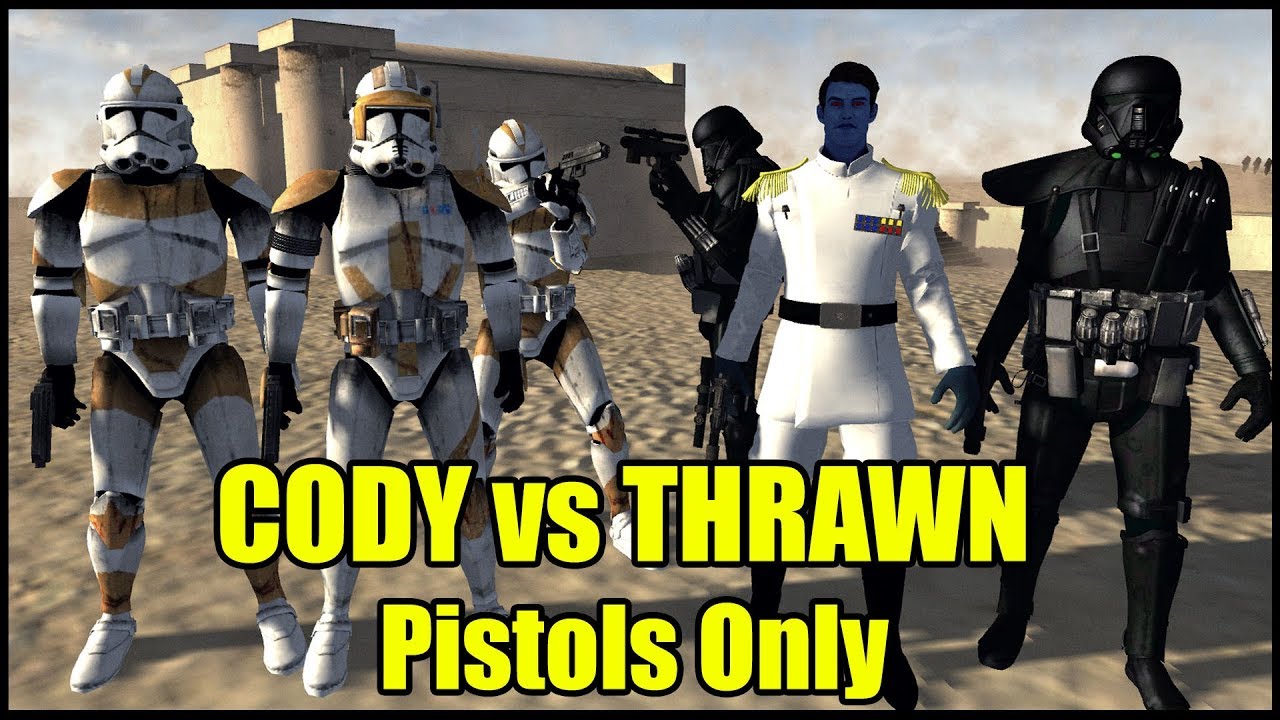 Commander Cody Battles Thrawn With Pistols Only- Men of War: Star Wars Mod Tournament Game 9