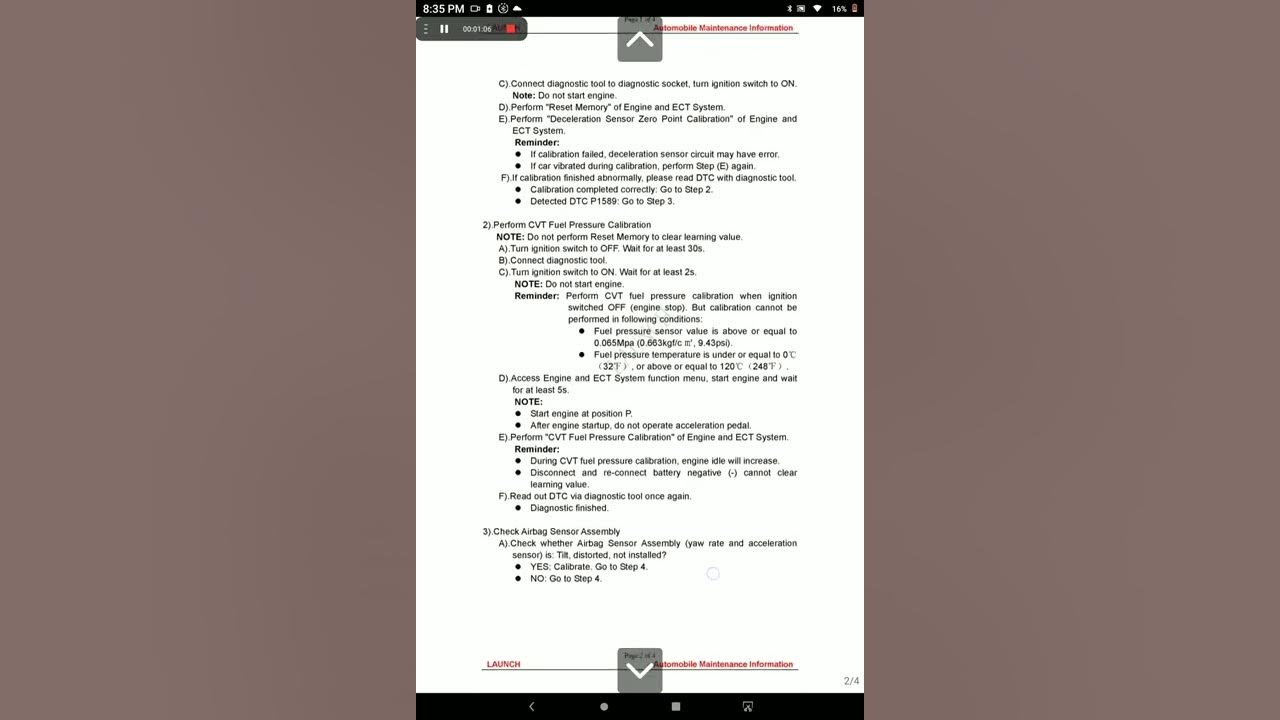 p1589 Analysis of Acceleration Sensor Learning Value YouTube