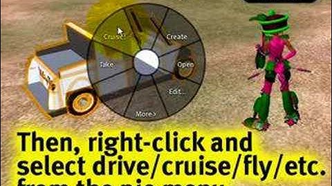 Driving a vehicle - Second Life Video TuTORial QUICKTIP