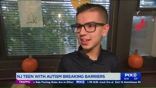 NJ teen with autism breaks barriers