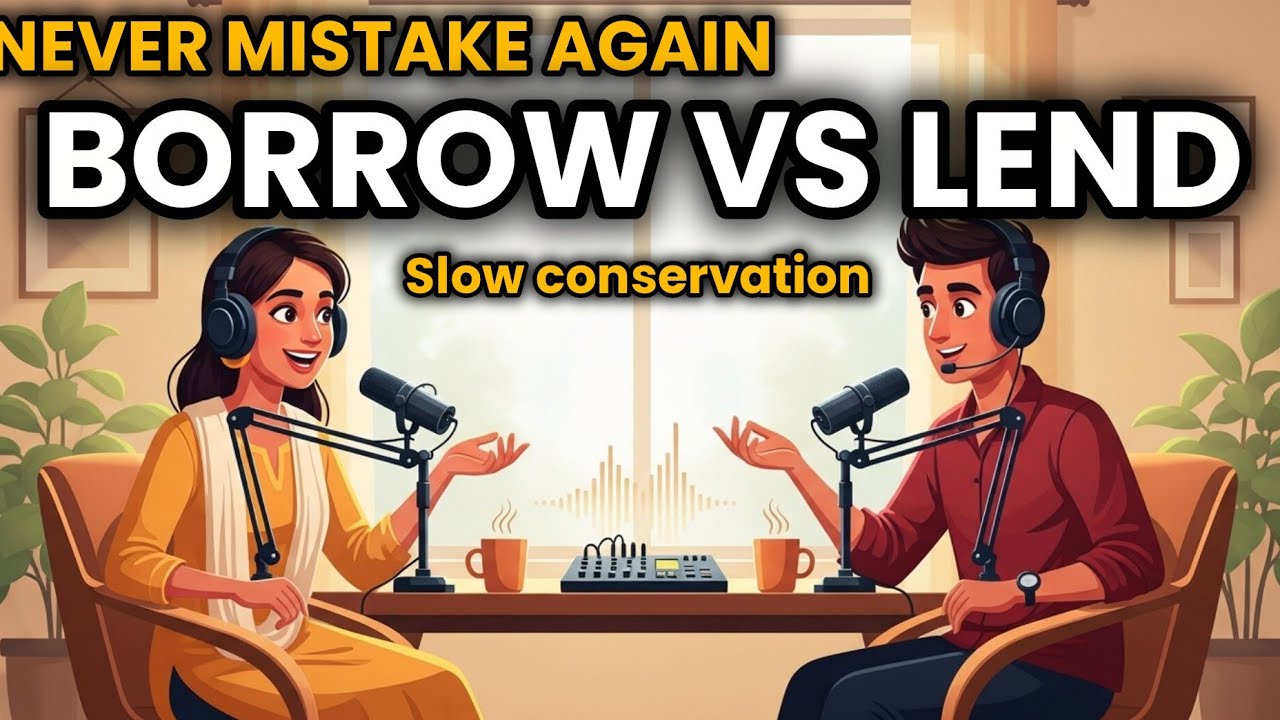 Daily English Conversation Practice | BORROW vs LEND - Never Confuse Again | Natural English Podcast