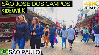 ⁴ᴷ⁶⁰ Calçadão de São José dos Campos 🇧🇷 São Paulo - Interior Downtown #brazil #sidewalk #downtown