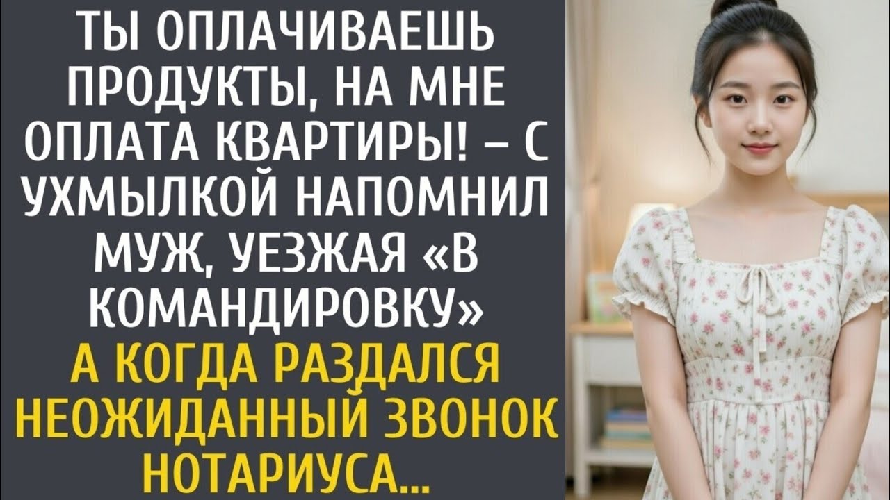 Ты оплачиваешь продукты, на мне оплата квартиры! с ухмылкой напомнил муж, уезжая «в командировку»