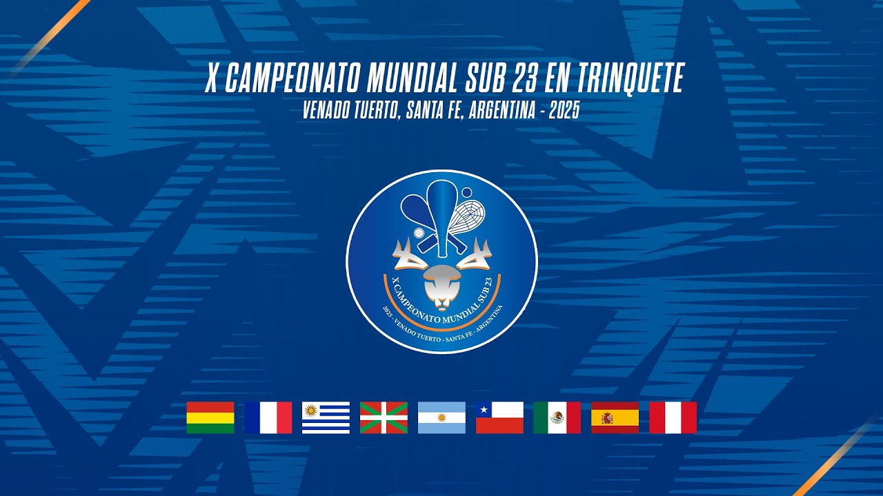 X Campeonato Mundial Sub 23 en Trinquete - 15 de Septiembre de 2025 - Jockey Club Sede Centro - 9hs