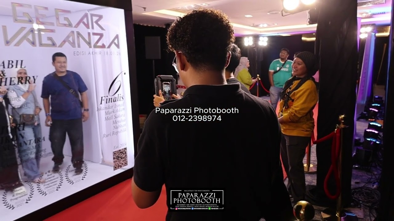 𝗥𝗢𝗔𝗠𝗜𝗡𝗚 𝗩𝗜𝗗𝗘𝗢 𝗕𝗢𝗢𝗧𝗛 & 𝗠𝗔𝗚𝗔𝗭𝗜𝗡𝗘 𝗕𝗢𝗢𝗧𝗛 by Team The Paparazzi Photobooth for Final Gegar Vaganza