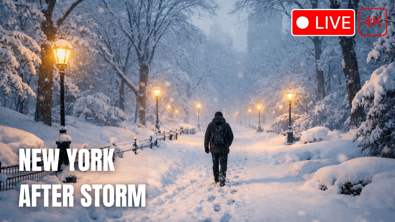 ❄️ Live POST BLIZZARD  Walk in Central Park NYC