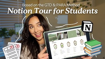 NOTION TOUR  📚 using Notion for school + GTD Task Management, PARA Method, Anki Flashcards & More