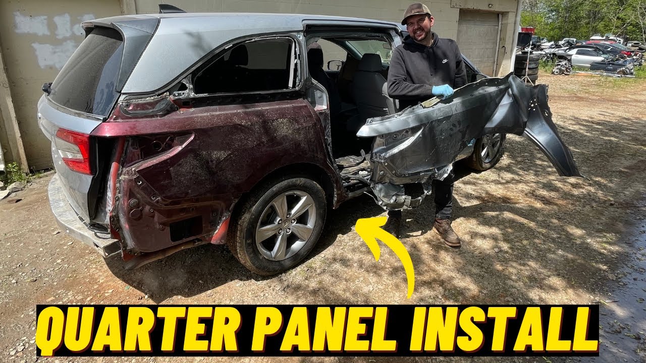 2019 HONDA ODYSSEY EXL QUARTER PANEL REMOVAL/INSTALL Part 3 YouTube