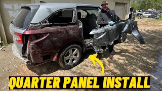 2019 HONDA ODYSSEY EXL QUARTER PANEL REMOVAL/INSTALL Part 3