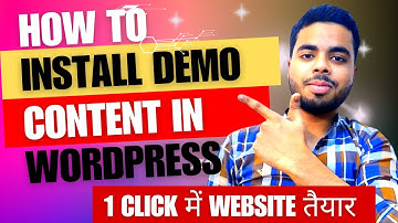 How to Install Demo Theme in WordPress | One Click Demo Import🔥 | Demo Theme WordPress