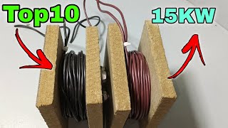 Top10 220v up to 15000w electricity generators make from flexible pvc wire done in 2022