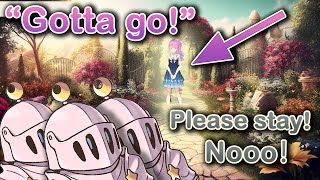 Luna must leave now. There she goes!