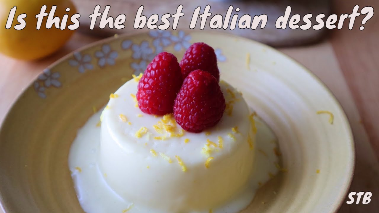 ONLY 4 INGREDIENTS TO MAKE THIS - LEMON PANNA COTTA RECIPE