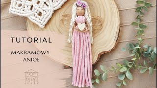 [5] Tutorial | Makramowy anioł | Anioł bez rozczesywania | Macrame angel | Makrama | Zaplecionka
