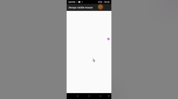How to modify you cursor in always visible mouse on you phone