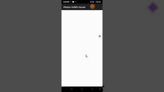 How to modify you cursor in always visible mouse on you phone