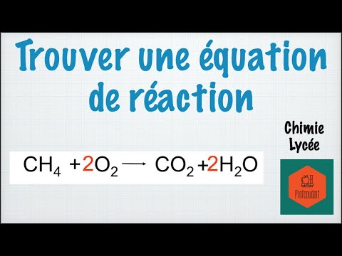 Trouver une équation de réaction - YouTube