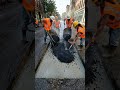 Repairing a busy road with a massive pothole #potholerepair #dangerousroad #asphaltpaving