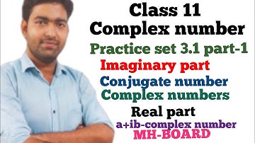 Class 11 MH-BOARD Commerce chapter-3 Complex number Exercise 3.1 part-1