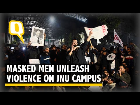 JNU Violence: Students and Teachers Injured as Chaos Reigns Inside Campus | The Quint