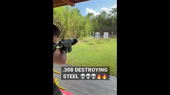 Hk 91 g3 308 DESTROYING Steel plate! 91 Ptr Pdwr 308 pistol. Big boy Mp5! 🔥🔥🔥🔥 #hk
