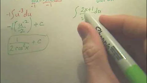 4.5 Integration by Substitution Practice 2 - Calculus