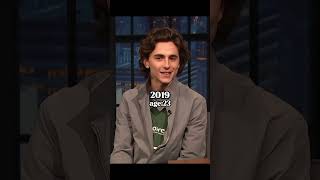 Transformation of timothee Chalamet. #timotheechalamet #celebrity #thenandnow #transformation