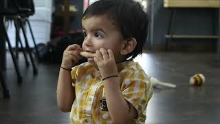 dumbell teether I Neem wood teether to sooth teething pain I Toy Trunk Pvt Ltd